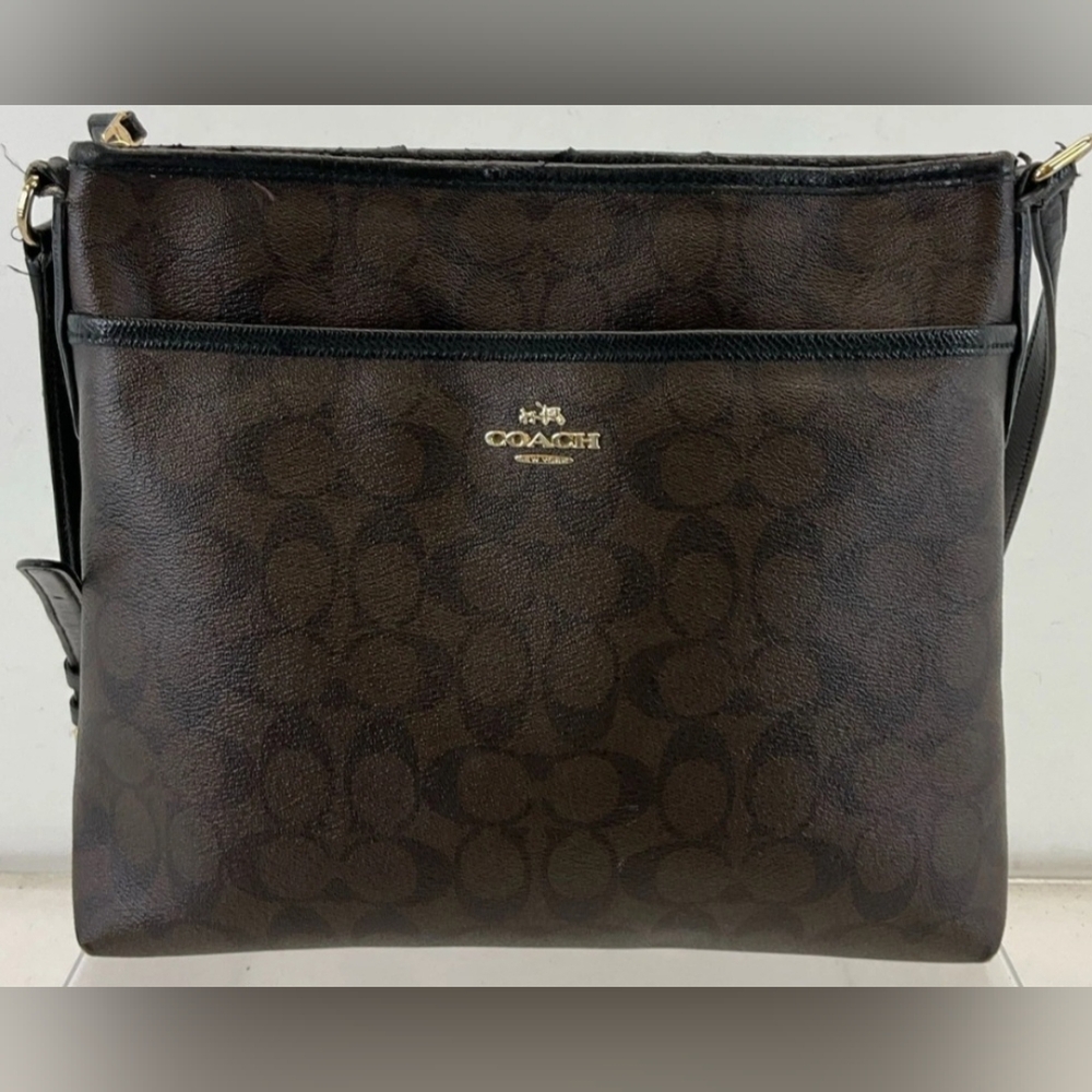 Coach Signature File Crossbody Bag